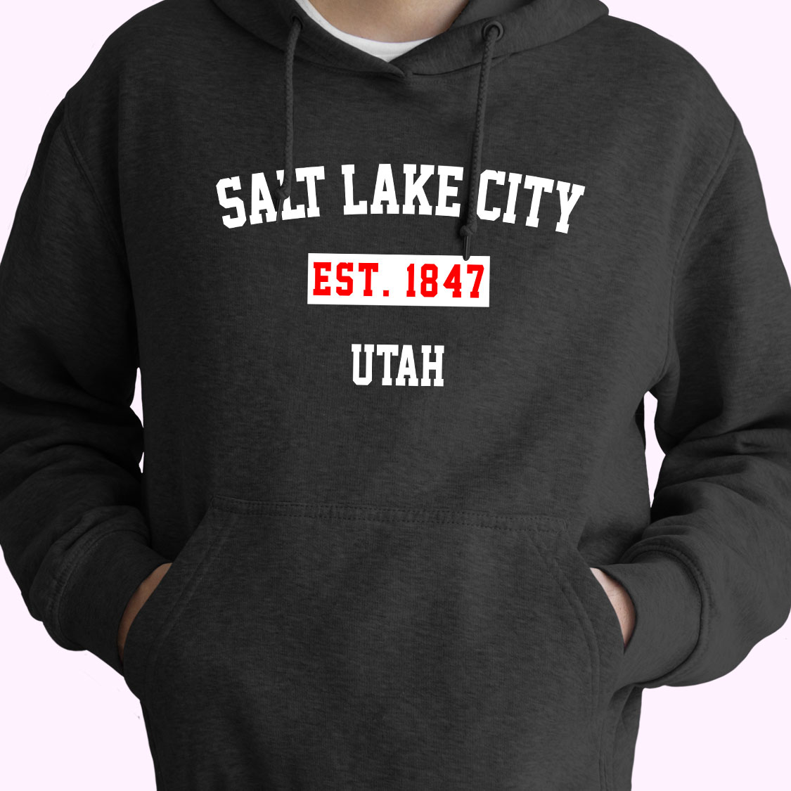 Salt Lake City Est 1847 Utah Vintage Hoodie Salt Lake City Est 1847 Utah Vintage Hoodie