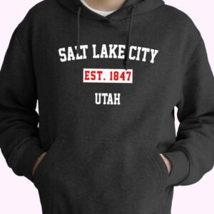 Salt Lake City Est 1847 Utah Vintage Hoodie 4