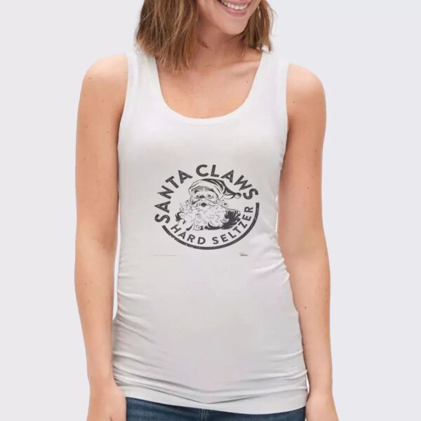 Santa Claus Hard Seltzer Gym Christmas Tank Top