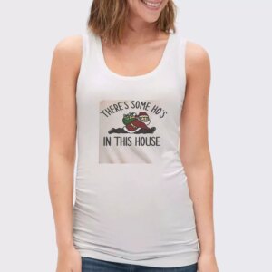 Santa There Is Some Ho’s In This House Gym Christmas Tank Top