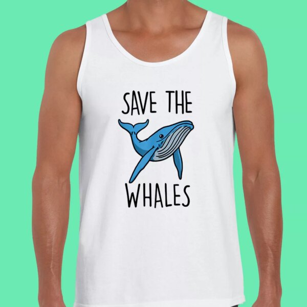 Save The Whales Earth Day Tank Top