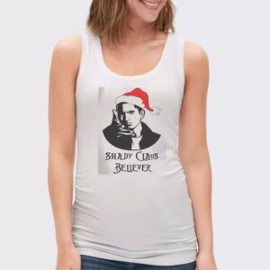 Shady Claus Believer Gym Christmas Tank Top