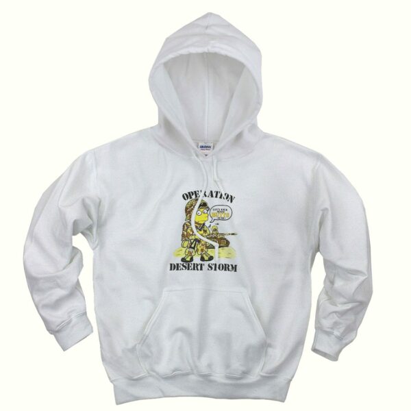 Simpsons Bart Operation Desert Storm Trendy Hoodie