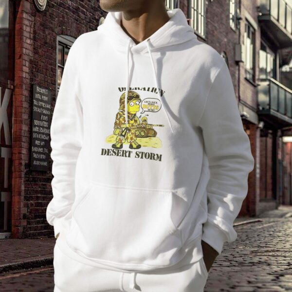 Simpsons Bart Operation Desert Storm Trendy Hoodie