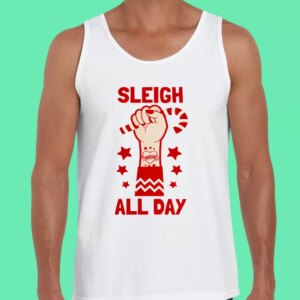 Sleigh All Day Gym Christmas Tank Top 3