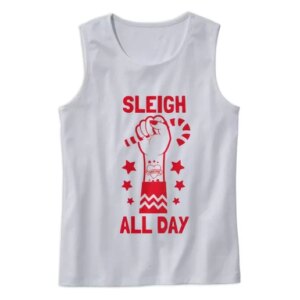Sleigh All Day Gym Christmas Tank Top 4