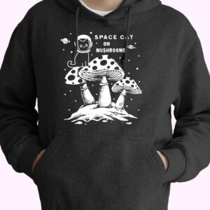 Space Cat On Mushrooms 80s Oversized Hoodie.jpeg