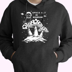 Space Cat On Mushrooms 80s Oversized Hoodie.jpeg