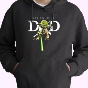 Star Wars Yoda Lightsaber Best Dad Hoodie Father Day Gift
