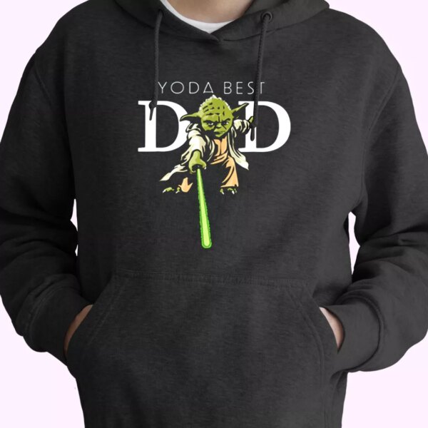 Star Wars Yoda Lightsaber Best Dad Hoodie Father Day Gift