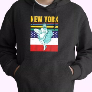 Statue Of Liberty New York Retro America Old Hoodie Veterans Day
