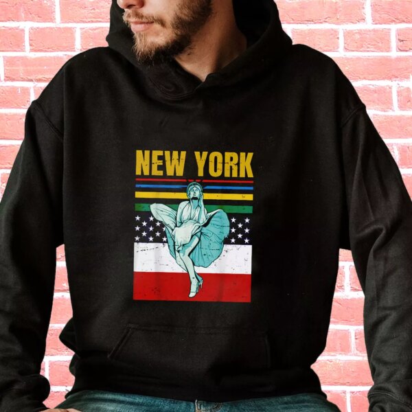 Statue Of Liberty New York Retro America Old Hoodie Veterans Day
