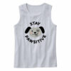 Stay Pawsitive Positive Mental Health Cute Tank Top