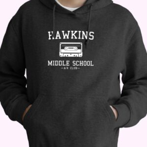 Stranger Things Hawkins Av Club 70s Basic Hoodie