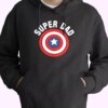 Super Dad Captain America Shield Hoodie Father Day Gift