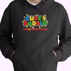 Super Daddio Mario Style Hoodie Father Day Gift