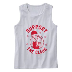 Support The Claus Gym Christmas Tank Top