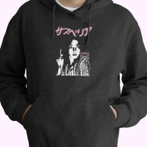 Suspiria Vintage Style Black Hoodie Design