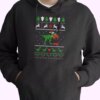 T Rex Eating Reindeer Ugly Christmas Hoodie Xmas Outfits