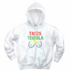 Tacos Tequila And Titties Aesthetic Graphic Hoodie