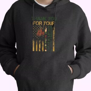 Thank You for your Service US Old Hoodie Veterans Day