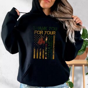 Thank You for your Service US Old Hoodie Veterans Day