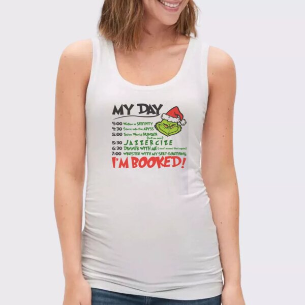 The Grinch Christmas Schedule Gym Christmas Tank Top