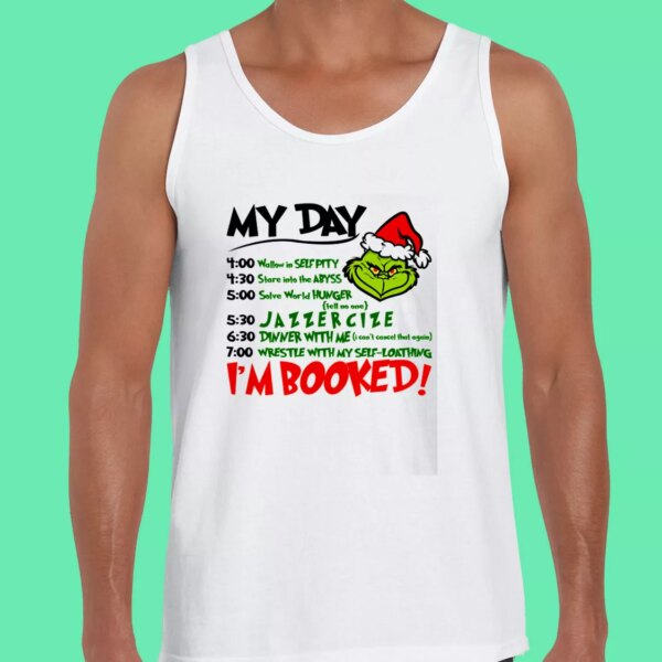 The Grinch Christmas Schedule Gym Christmas Tank Top