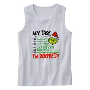 The Grinch Christmas Schedule Gym Christmas Tank Top 4
