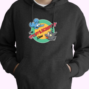 The Itchy & Scratchy Show 80s 70s Basic Hoodie
