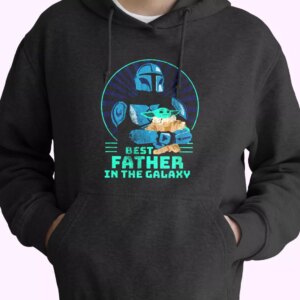 The Mandalorian And Grogu Best Father In The Galaxy Hoodie Father Day Gift
