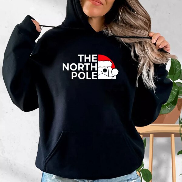 The NORTH POLE Santa Christmas Hoodie Xmas Outfits