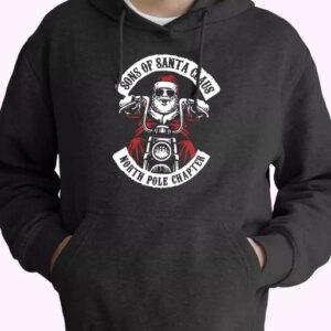 The North Pole Chapter Biker Christmas Hoodie Xmas Outfits 4
