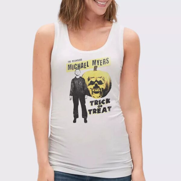 The Relentless Michael Myers Sequel Pumpkin Summer Tank Top