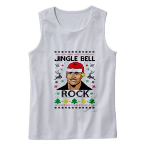 The Rock Jingle Bell Rock Gym Christmas Tank Top