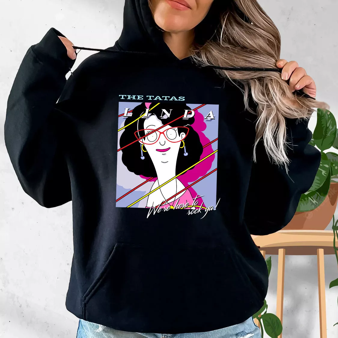 The Tatas Linda Belcher Bob's Burgers Classic Hoodie Streetwear The Tatas Linda Belcher Bob's Burgers Classic Hoodie Streetwear