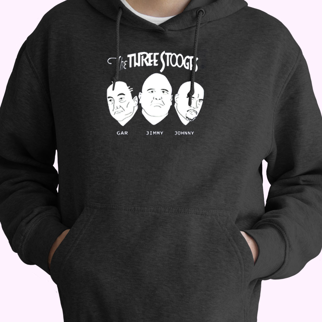 The Three Stooges Gar Jimmy Johnny Essential Hoodie The Three Stooges Gar Jimmy Johnny Essential Hoodie