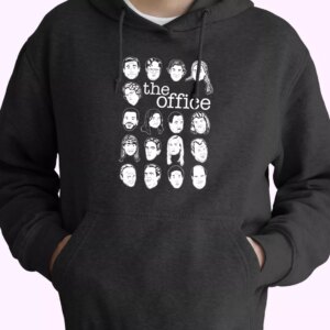 The US Office Character Faces Hoodie Xmas Outfits