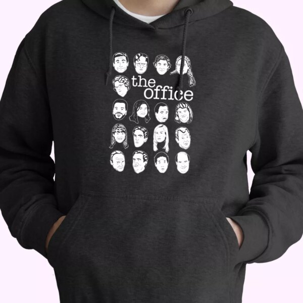 The US Office Character Faces Hoodie Xmas Outfits