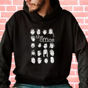 The US Office Character Faces Hoodie Xmas Outfits