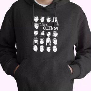 The US Office Character Faces Hoodie Xmas Outfits 4