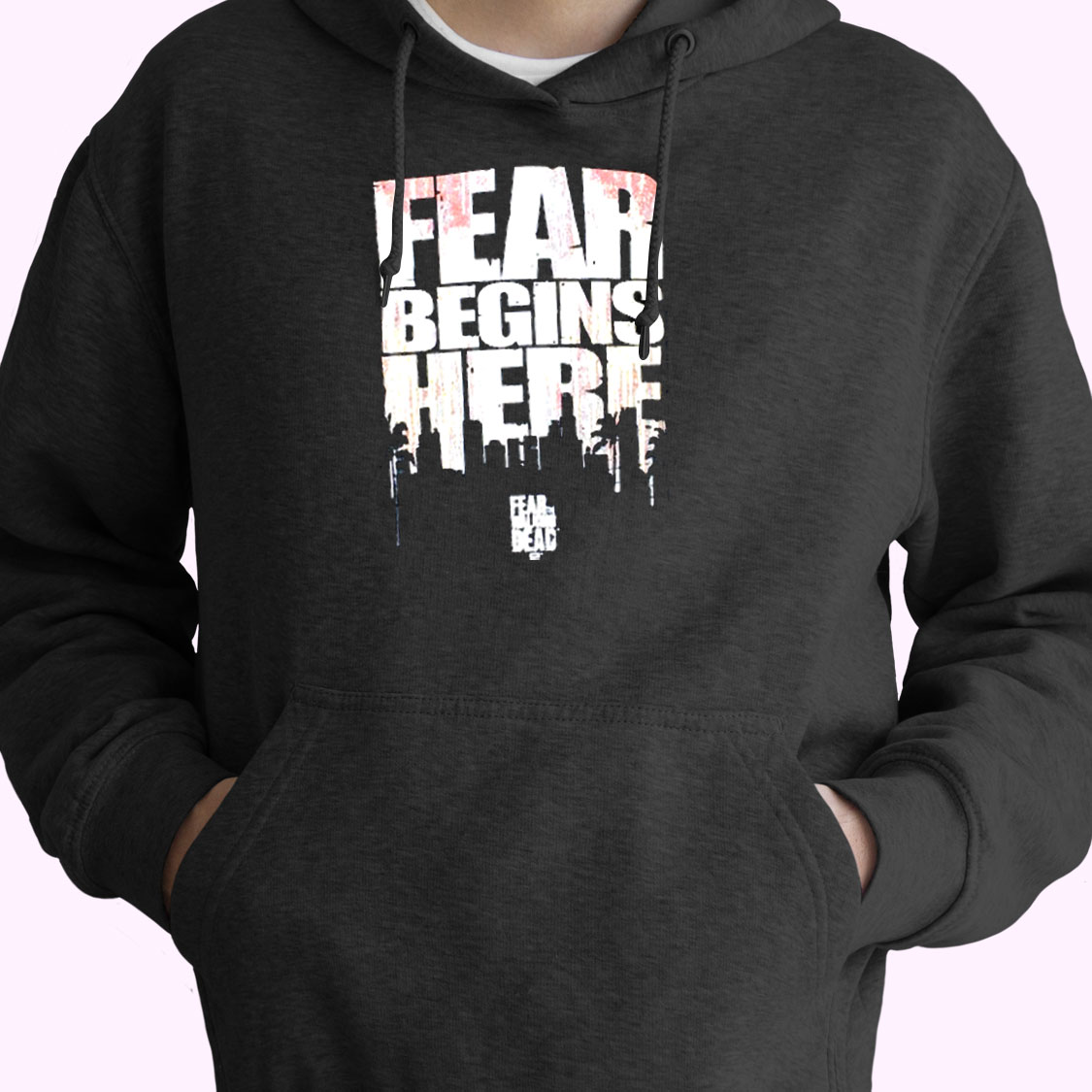 The Walking Dead Fear Begins Here Essential Hoodie The Walking Dead Fear Begins Here Essential Hoodie