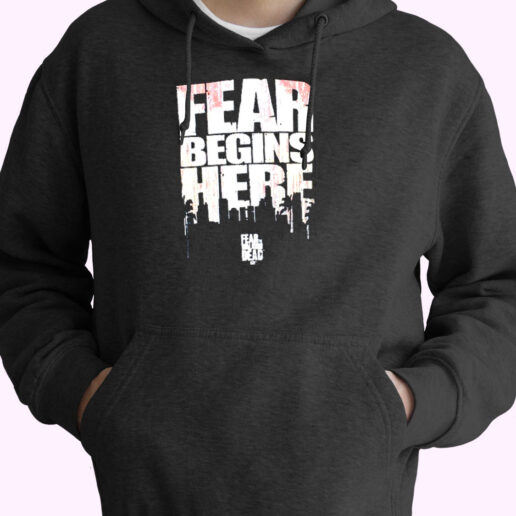 The Walking Dead Fear Begins Here Essential Hoodie The Walking Dead Fear Begins Here Essential Hoodie