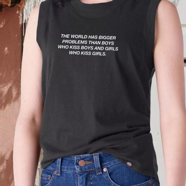 The World Has Bigger Problems Than Boys Quote Aesthetic Tank top