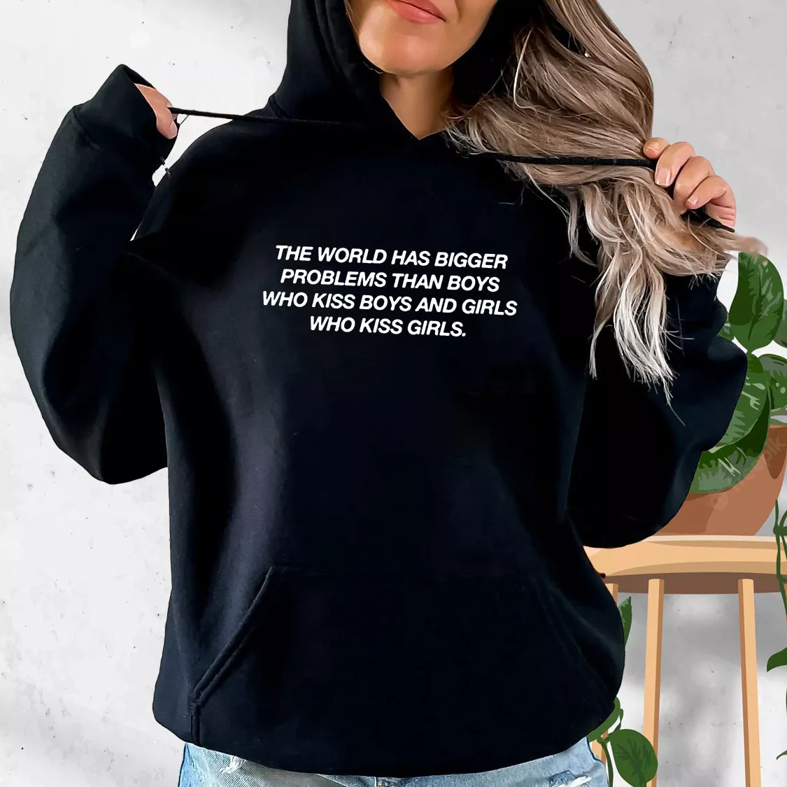 The World Has Bigger Problems Than Boys Quote Fashionable Hoodie The World Has Bigger Problems Than Boys Quote Fashionable Hoodie