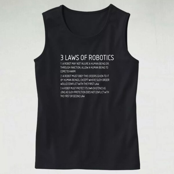 Three Laws Of Robotics Aesthetic Tank top