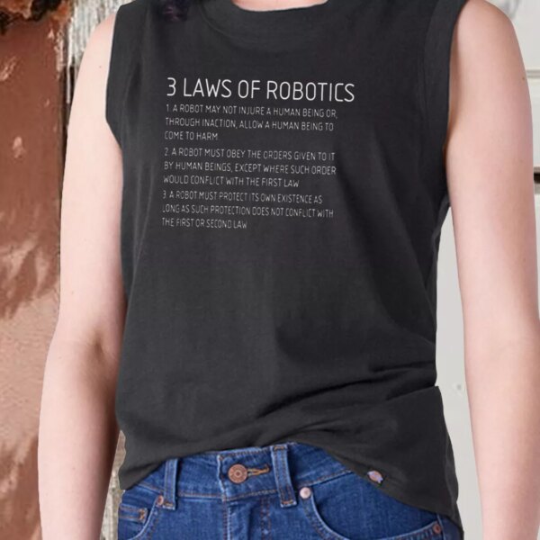 Three Laws Of Robotics Aesthetic Tank top