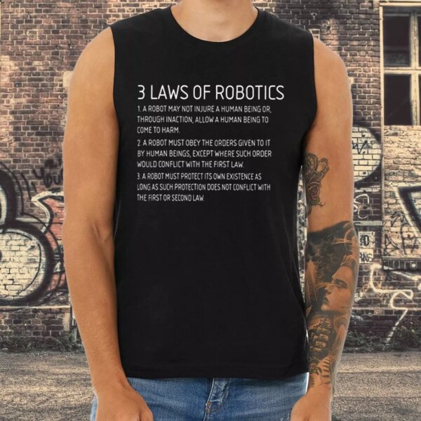 Three Laws Of Robotics Aesthetic Tank top