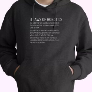Three Laws Of Robotics Fashionable Hoodie 4