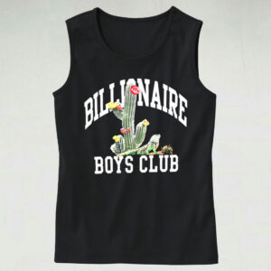 Trendy Tank Top Billionaire Boys Club Cactus Design